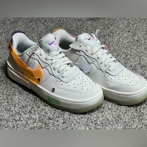 Fun Nike Air Force 1 with exchangeable Swoosh and heel